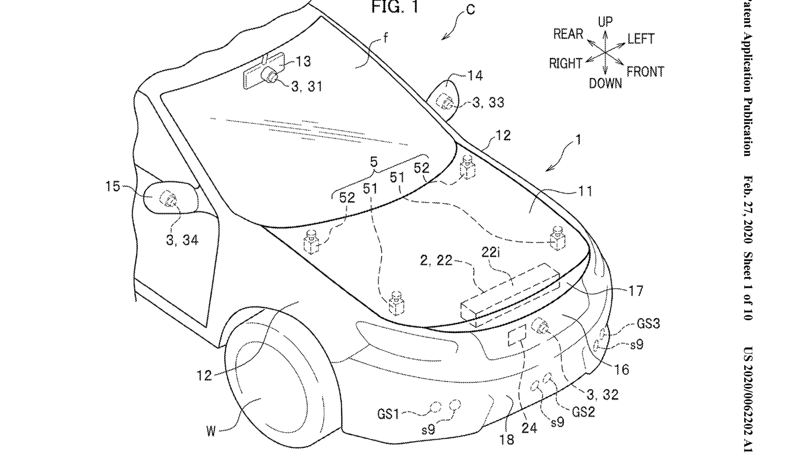 Honda external airbags